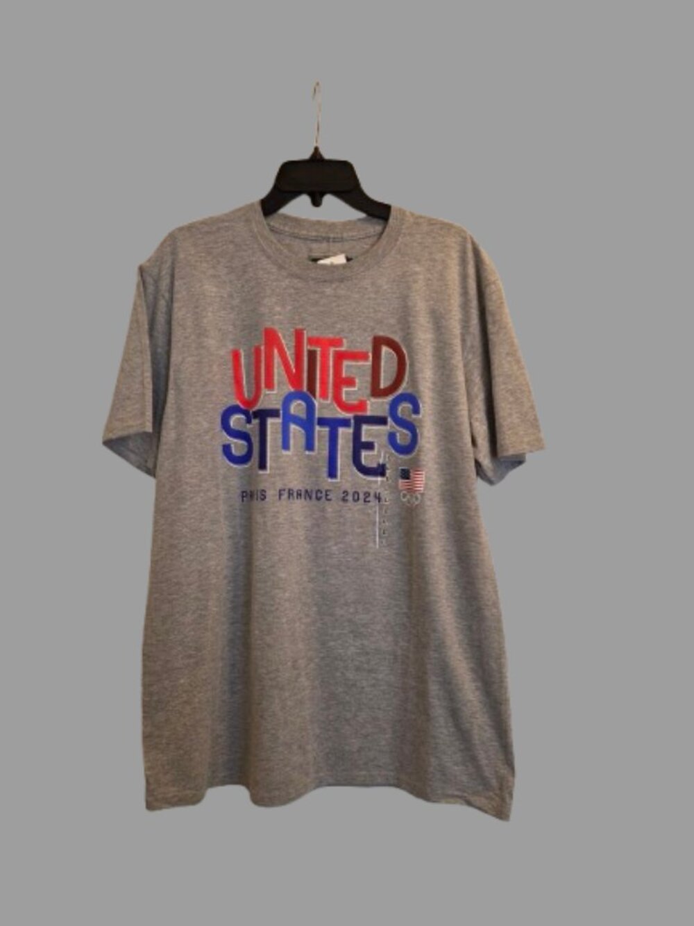 FANATICS UNITED STATES PARIS FRANCE 2024 OLYMPIC ADULT T-SHIRT (LARGE)